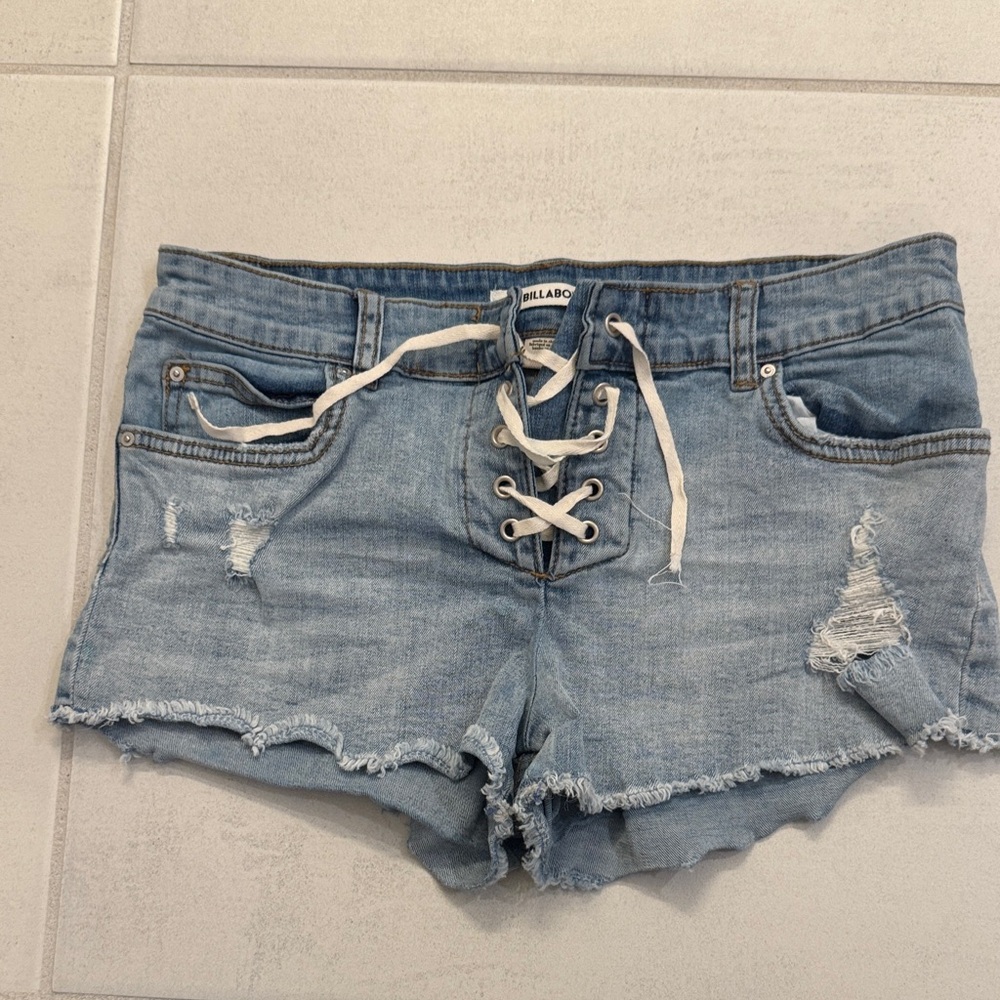 Billabong Light Blue Denim Shorts